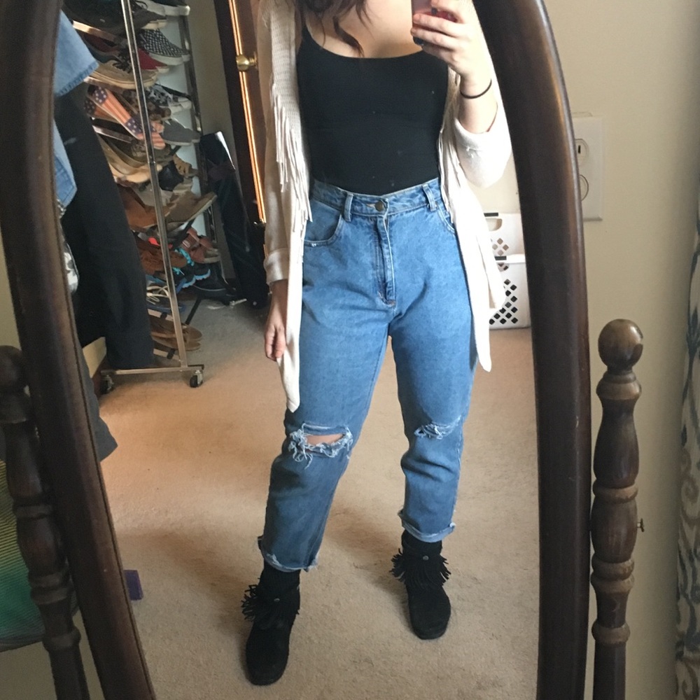 High waist boyfriend jeans sz 8